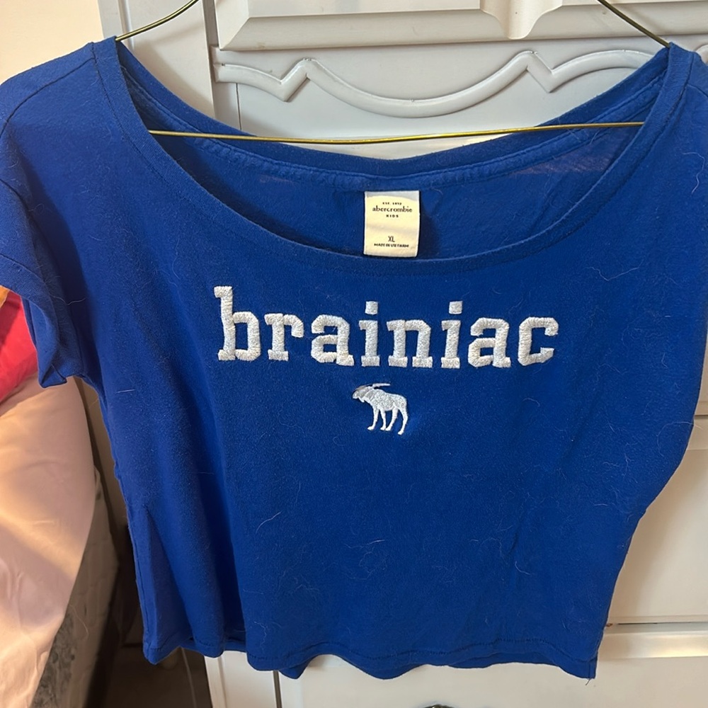 Vintage Abercrombie kids cropped tee